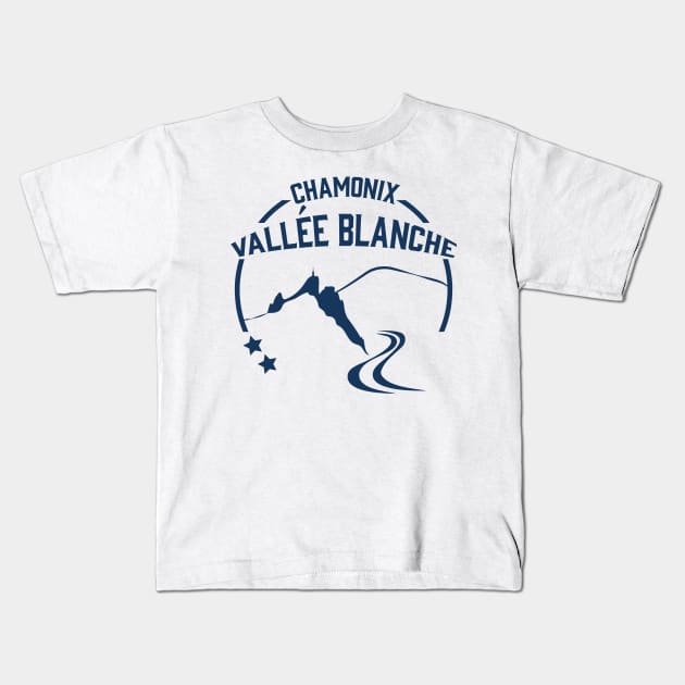 Chamonix Aiguille du Midi Kids T-Shirt by leewarddesign